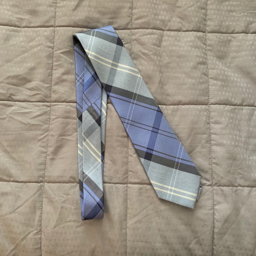 Van Heusen Blue Plaid Tie